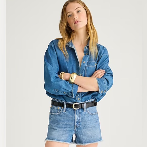 J. Crew Pants - J.Crew Mid-Rise Denim Shorts Lakeshore wash